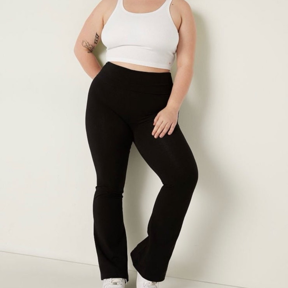 PINK VS FLARE COTTON LEGGINGS
